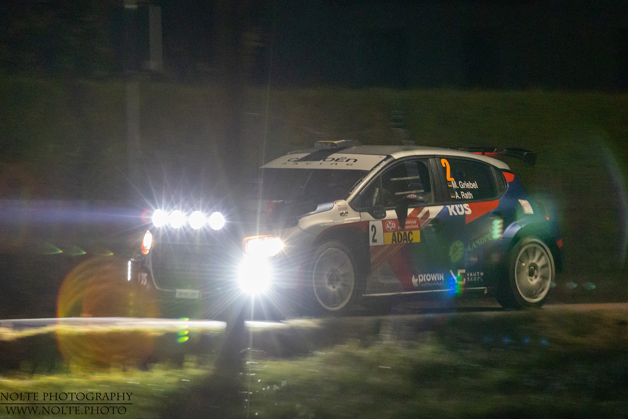 Citzroen als Teilnehmerfahrzeug der Sachsenrallye 2021